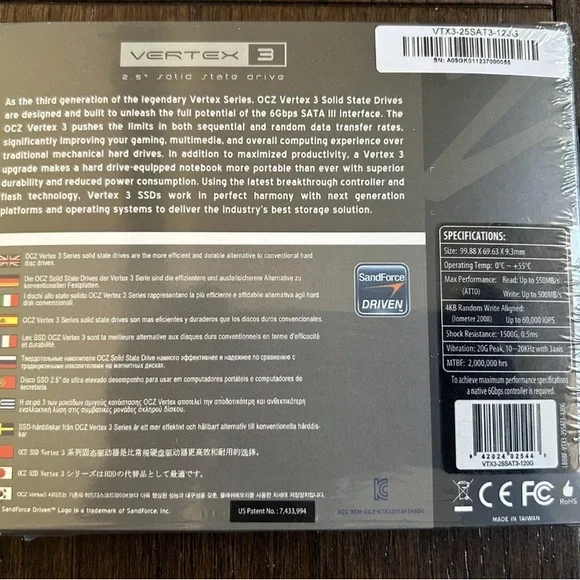 OCZ VERTEX 120 GB Solid State Drive High-Performance New Sealed